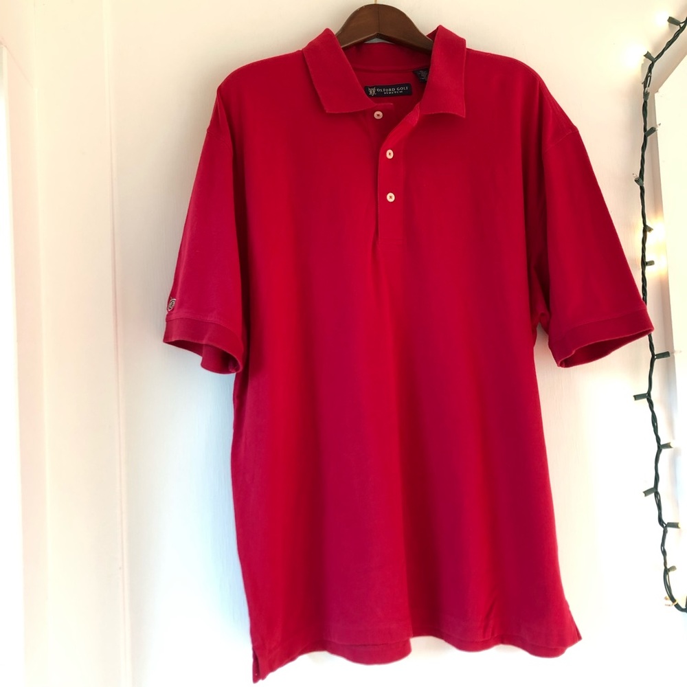 ⚓️Like New- Raspberry Red Stretch Piqué Golf Polo - Picture 8 of 8